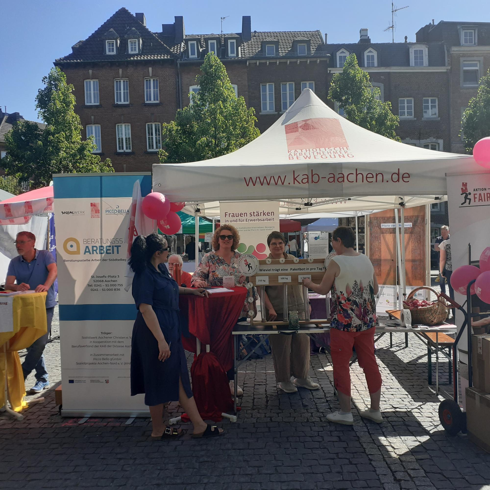 Infostand in Aachen
